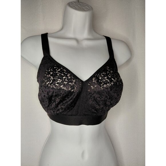 Chantelle Womens Black Lace Wireless Bra Size 34E - Picture 1 of 5